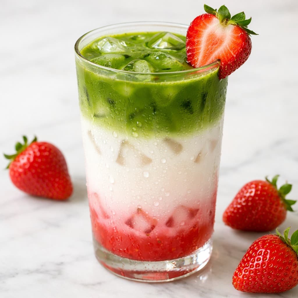 Strawberry Matcha Latte Recipe